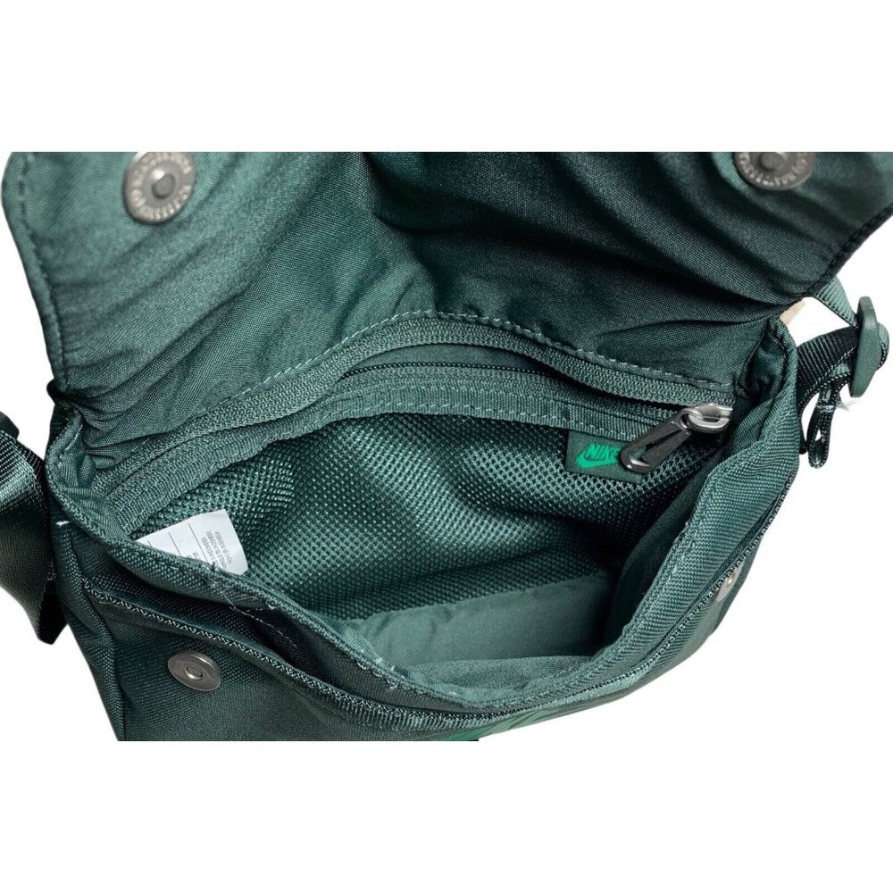 Nike Sportswear Futura Shoulder Bag Olive Green Adjustable Unisex CW9300-338 - Picture 5 of 9